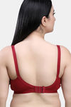 Maroon Clothing Double Layered Non Wired Full Coverage Super Support Bra (Pack of 2) - Multicolor — thumbnail 4